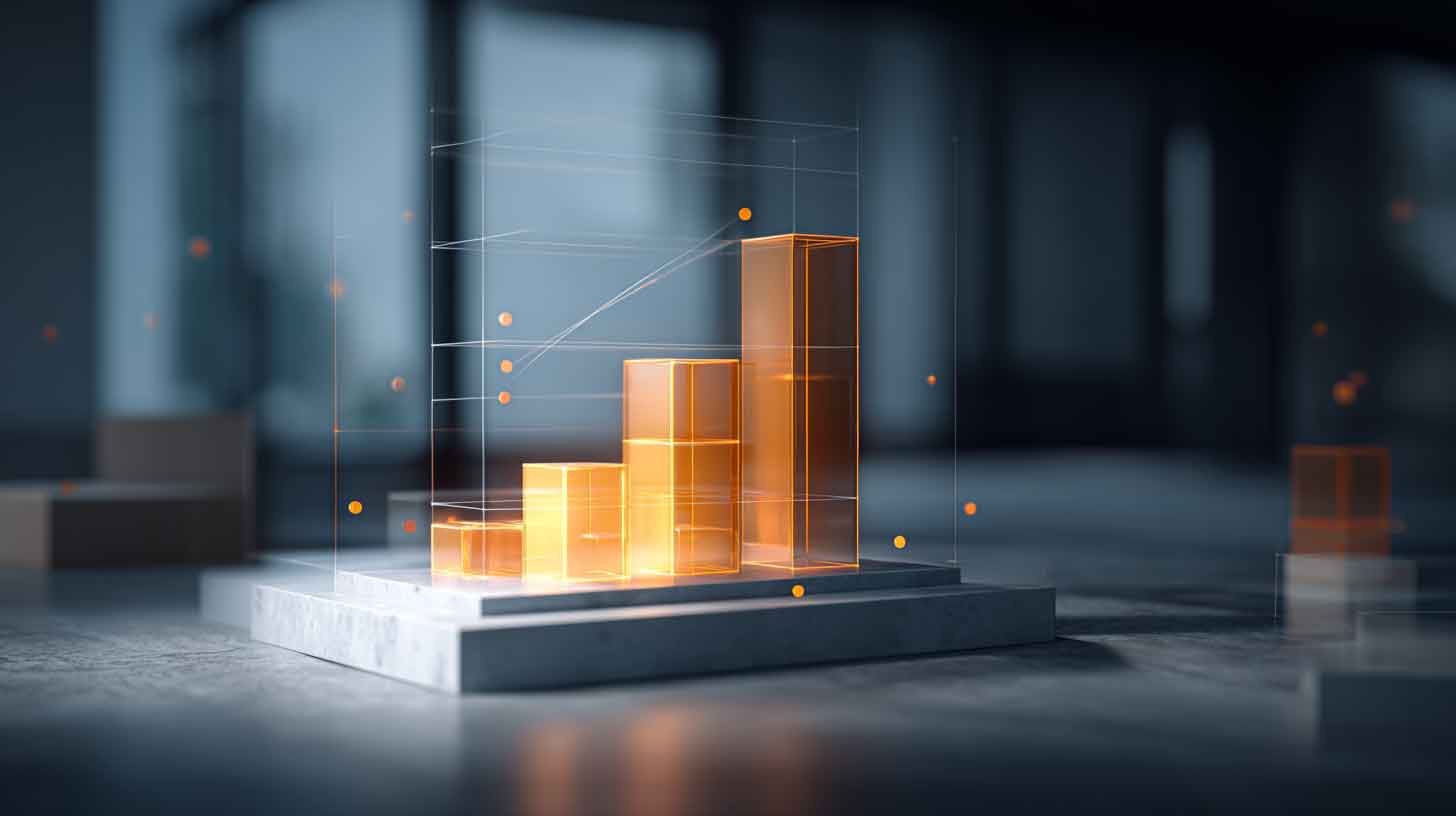 glowing ROI graph rising upward from a layered blended learning design blueprint, constraint icons hovering around but unable to block the upward trajectory, cinematic realism, clean corporate palette, sophisticated and optimistic tone