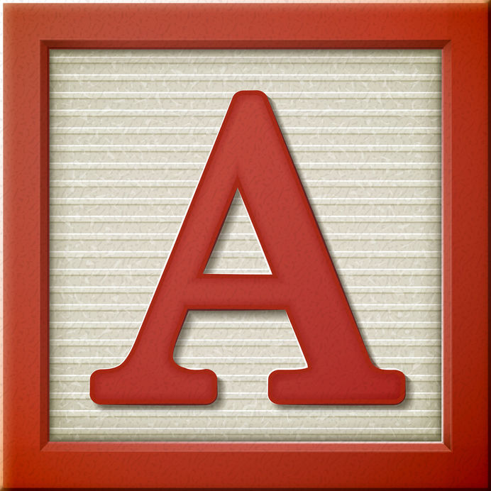 individual alphabet blocks