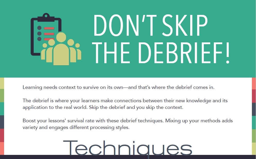 [Infographic] - Don't Skip the Debrief!
